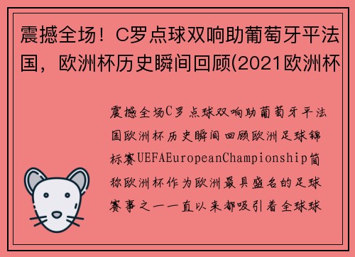 震撼全场！C罗点球双响助葡萄牙平法国，欧洲杯历史瞬间回顾(2021欧洲杯葡萄牙c罗进球)
